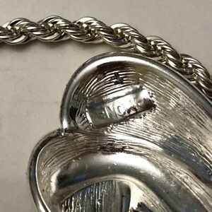 Monet Silver Tone Chain Necklace